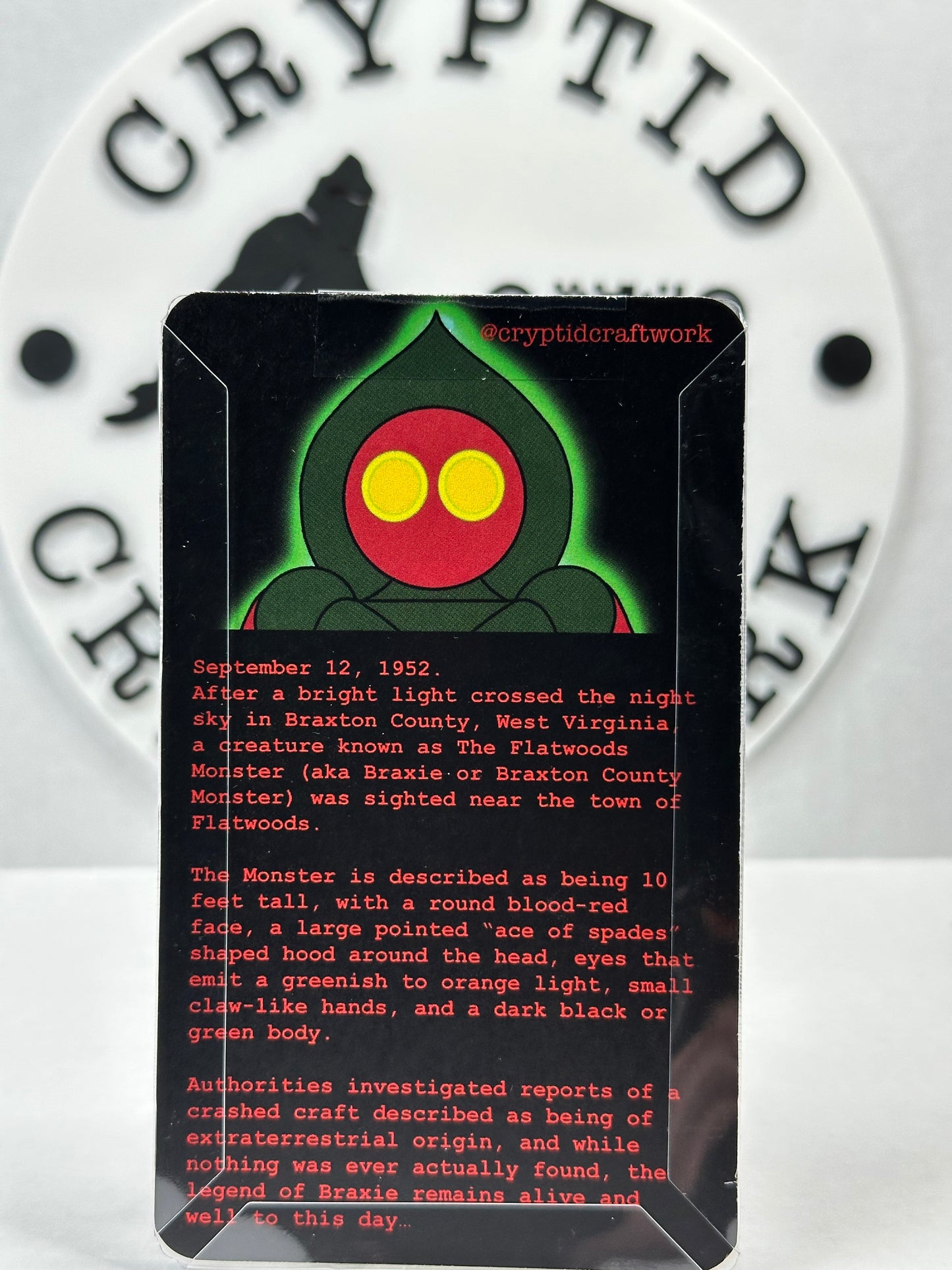 Flatwoods Monster Custom Carded Retro Design Miniature Figure