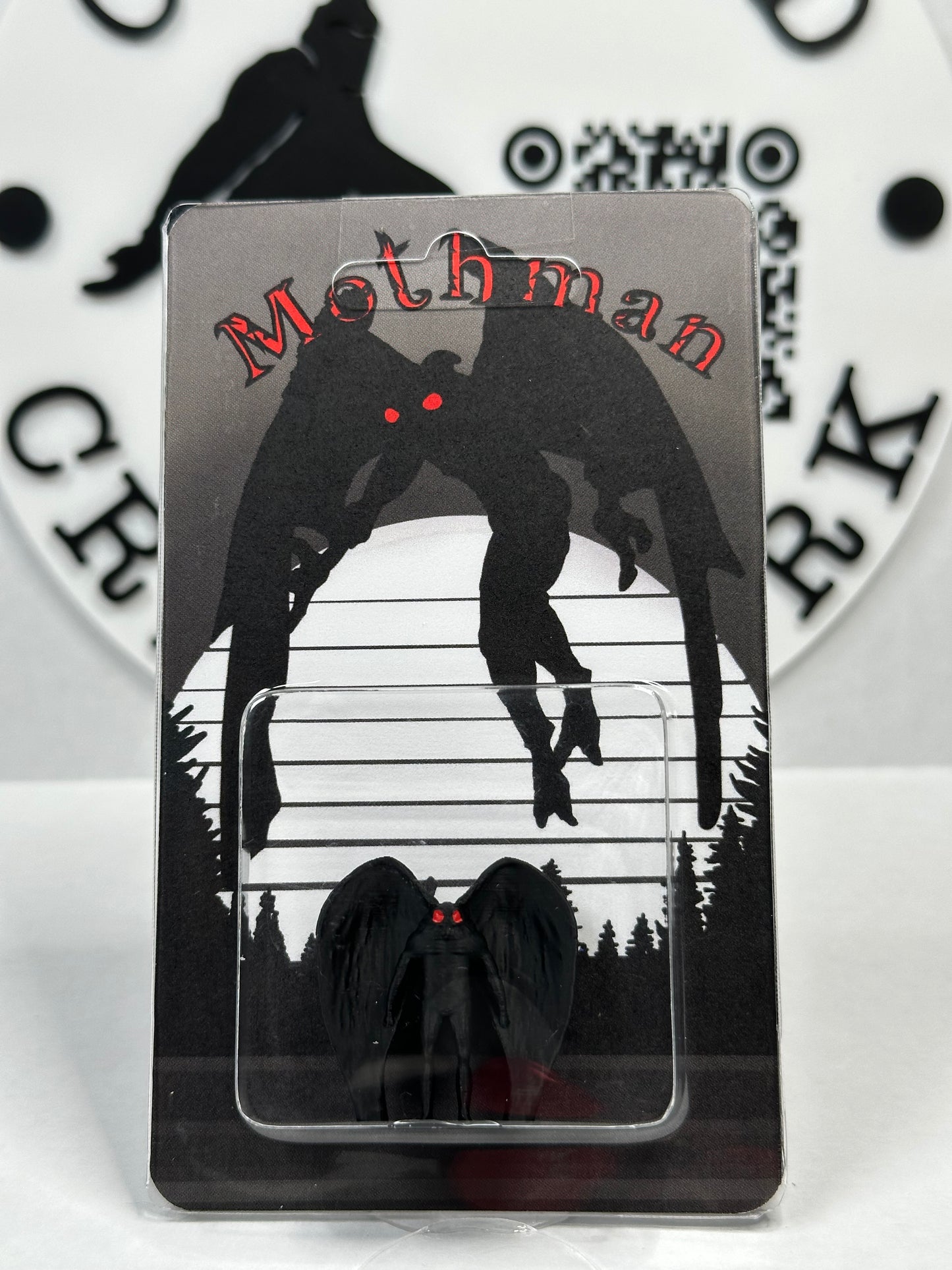 Mothman Custom Carded Retro Design Miniature Figure