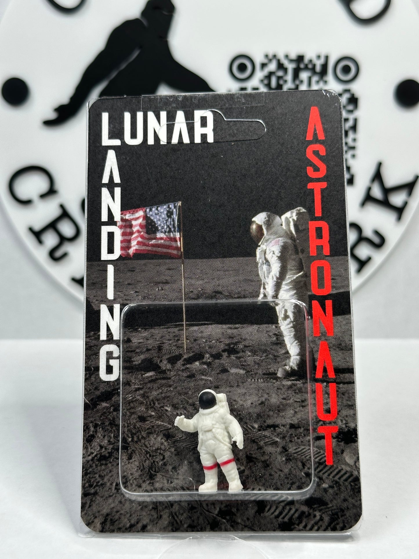 NASA Lunar Landing Apollo 11 Miniature Custom Carded Retro Design Figure