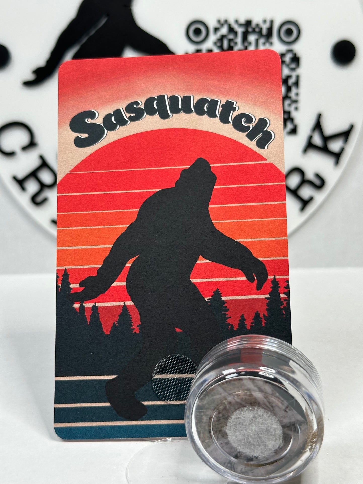 Sasquatch Miniature Custom Carded Retro Design Pocket Figure