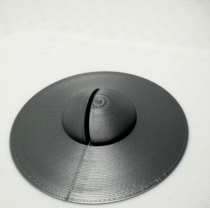 UFO Miniature Figure Display Stand Silver Colored V2: Cryptid Craftwork