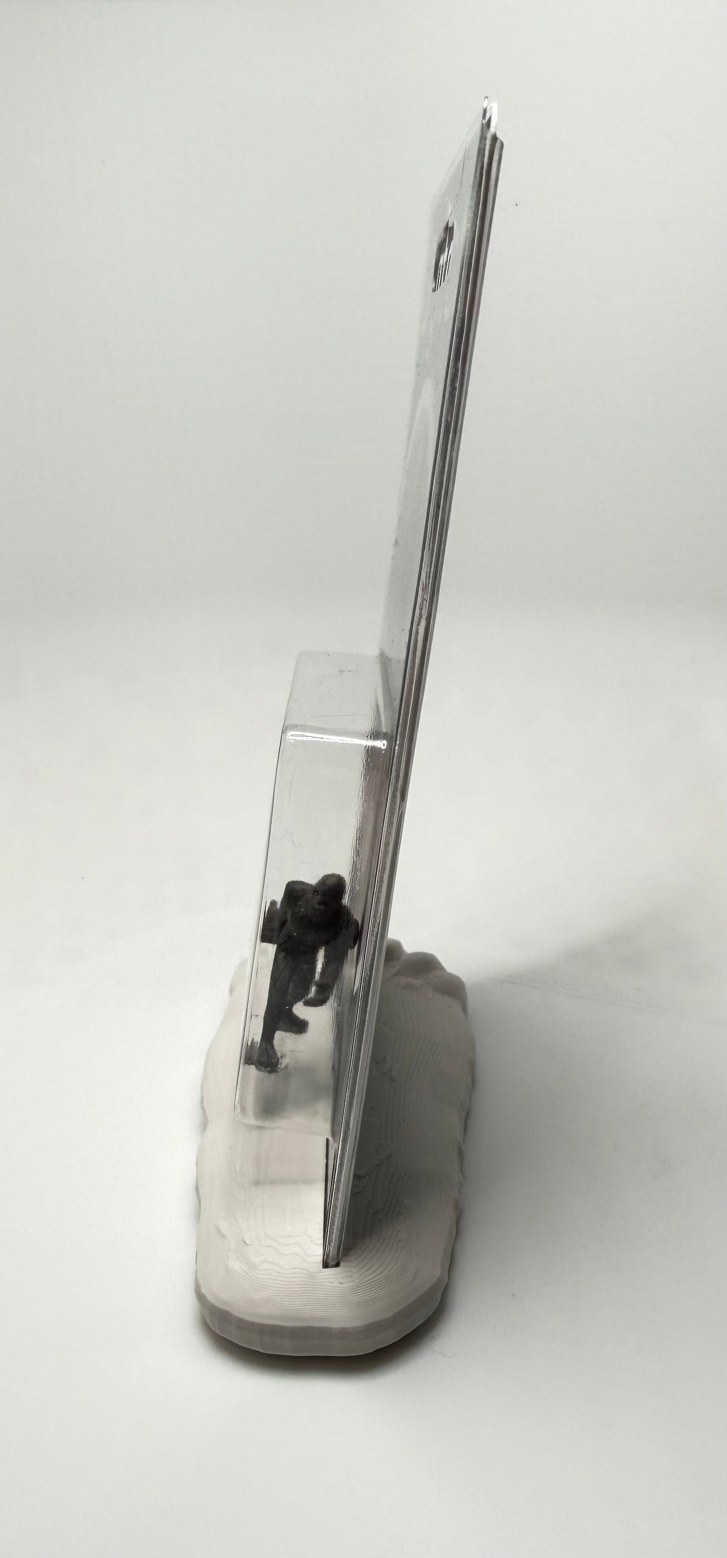 Bigfoot Track Plaster Cast Miniature Figure Display Stand: Cryptid Craftwork