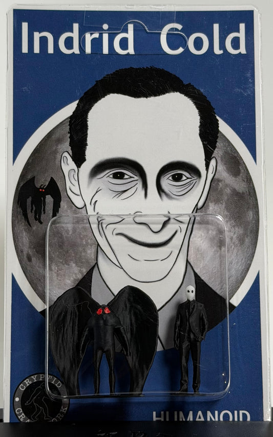 Indrid Cold & Mothman Retro Design Miniature Figures