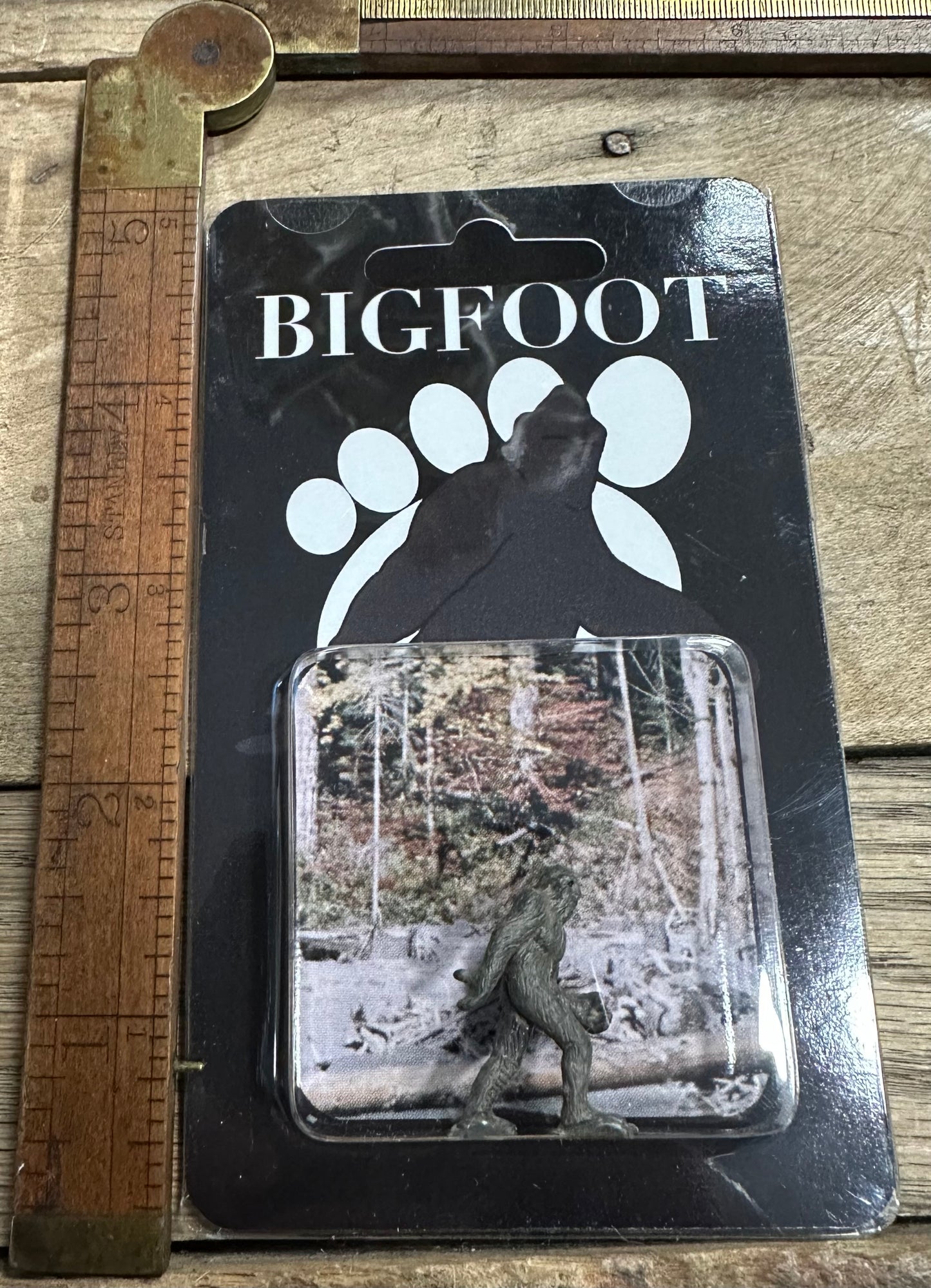 Bigfoot Miniature Custom Carded Retro Figure Noir Design