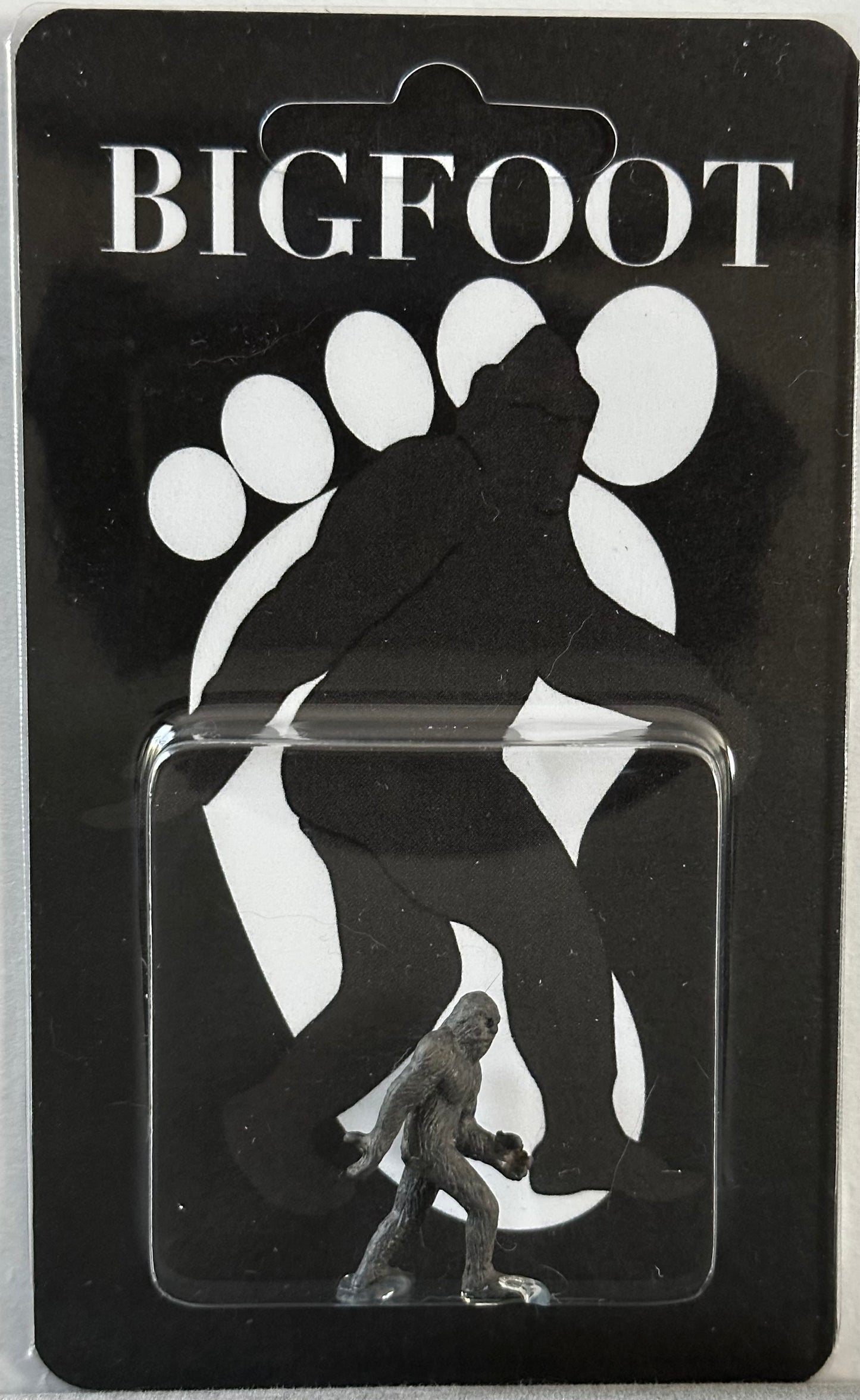 Bigfoot Miniature Custom Carded Retro Figure Full Dark Noir Design
