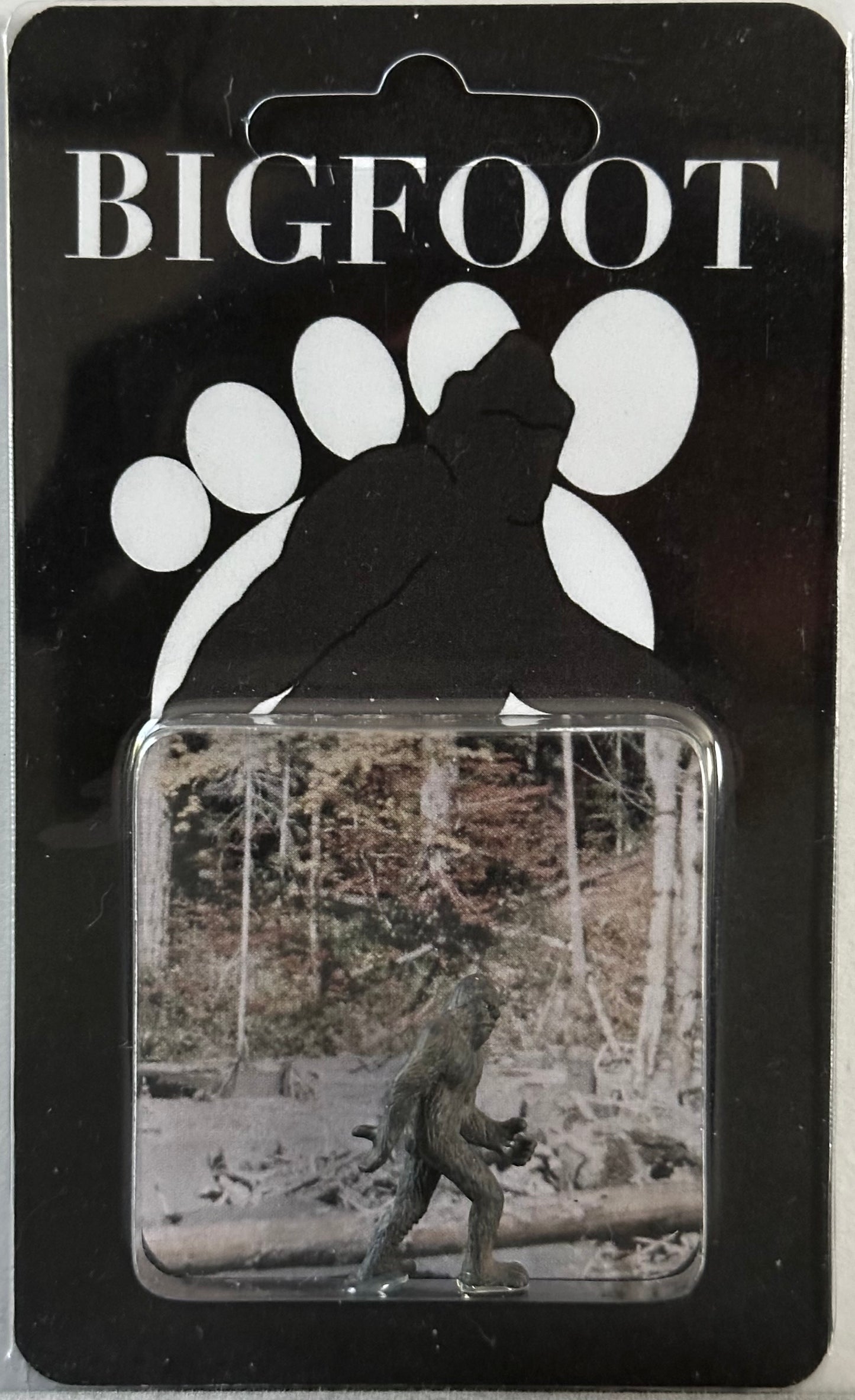 Bigfoot Miniature Custom Carded Retro Figure Noir Design