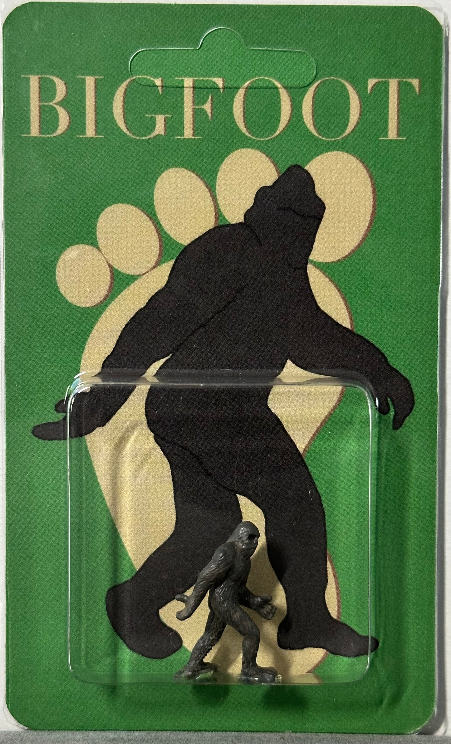 Bigfoot Miniature Custom Carded Green Retro Design Figure