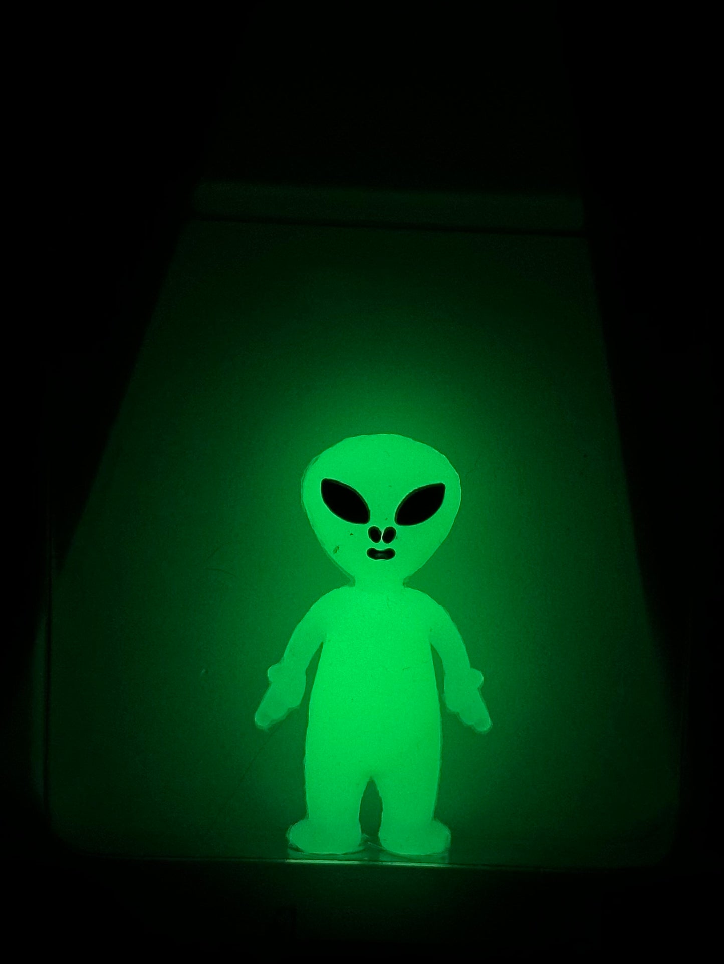 Green Glow Alien UFO Abduction Believe Custom Carded Miniature Figure