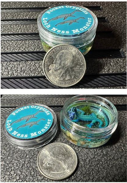 Pocket Cryptids Loch Ness Monster Nessie Miniature Handmade Terrarium