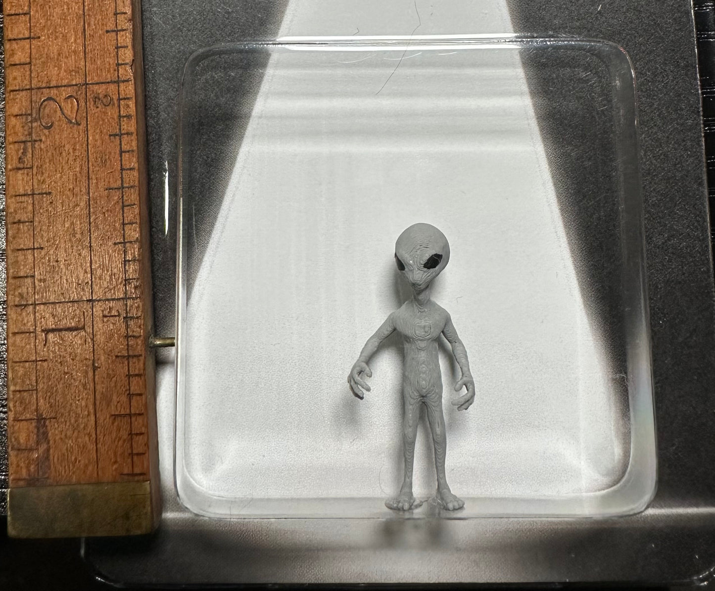 Grey Alien UFO Abduction Believe Custom Carded Miniature Figure