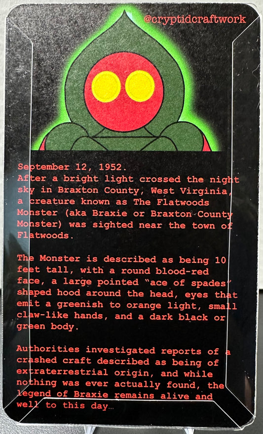 Flatwoods Monster Custom Carded Retro Design Miniature Figure Version 2