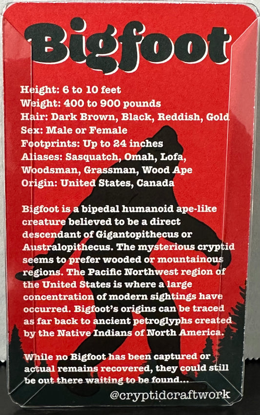 Bigfoot Miniature Custom Carded Retro Action Figure Sunset Design