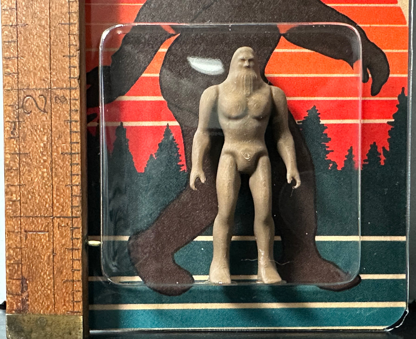 Bigfoot Miniature Custom Carded Retro Action Figure Sunset Design