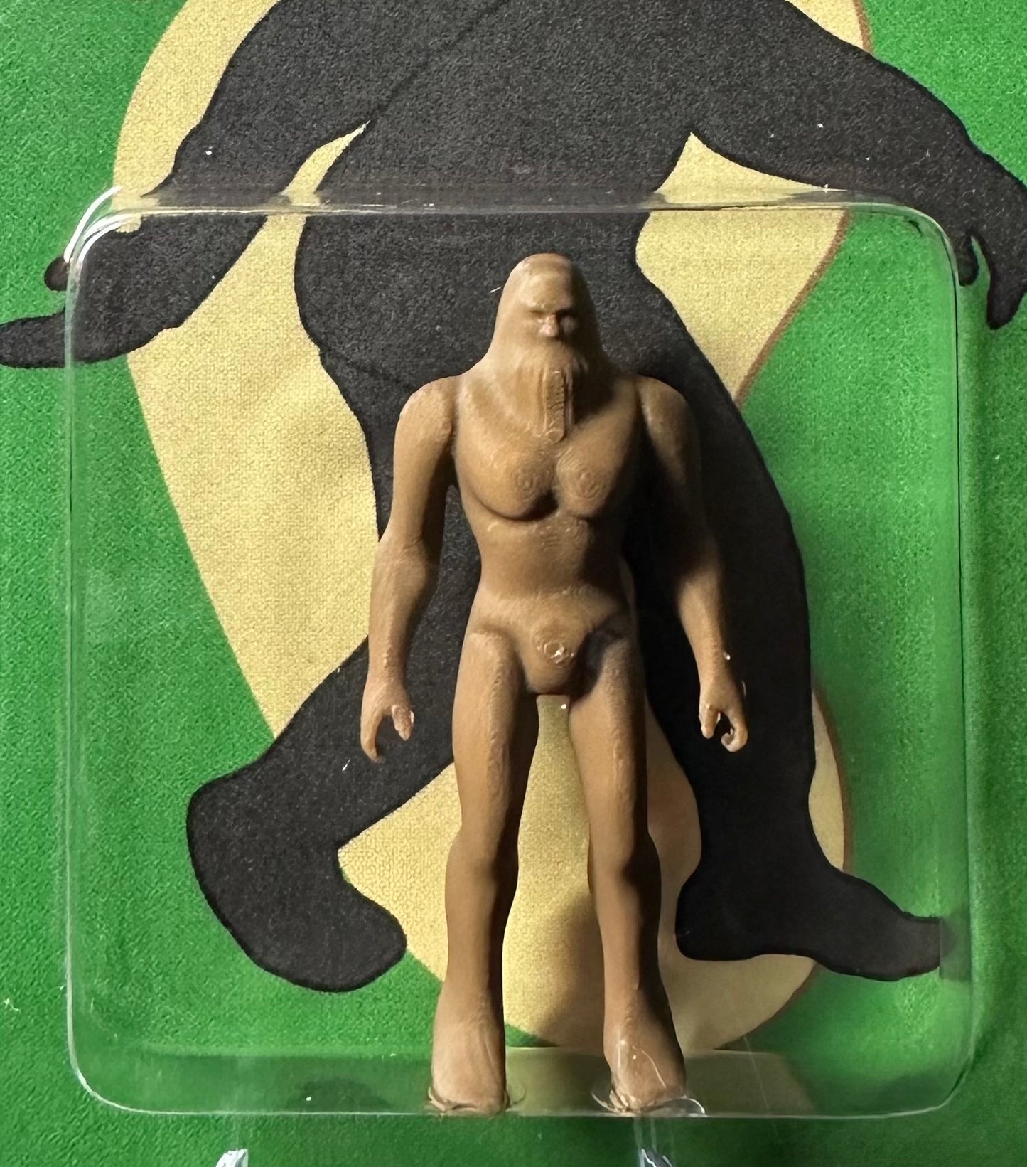 Bigfoot Miniature Custom Carded Retro Green Action Figure Design