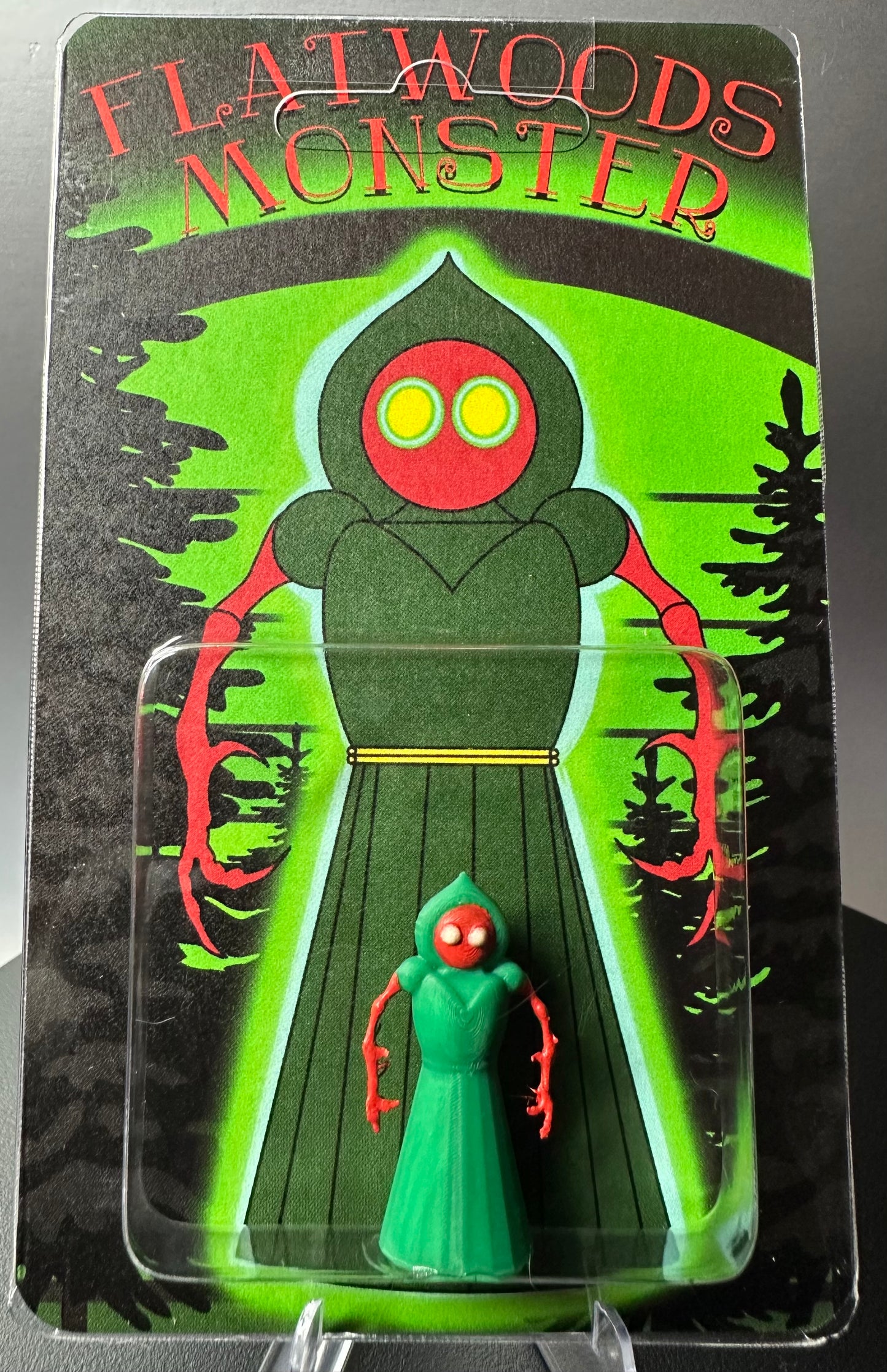 Flatwoods Monster Custom Carded Retro Design Miniature Figure