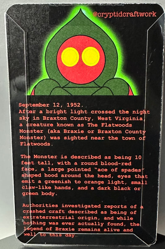 Flatwoods Monster Custom Carded Retro Design Miniature Figure