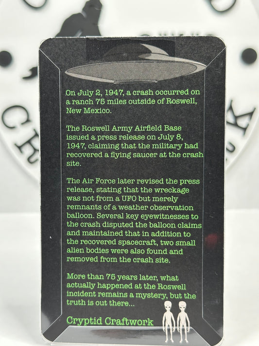 Grey Alien UFO Abduction Believe Custom Carded Miniature Figure