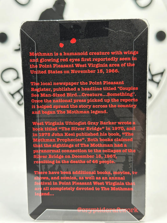 Mothman Custom Carded Retro Design Miniature Figure