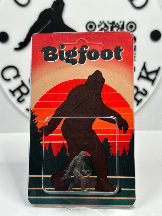 Bigfoot Miniature Custom Carded Retro Sunset Design Figure
