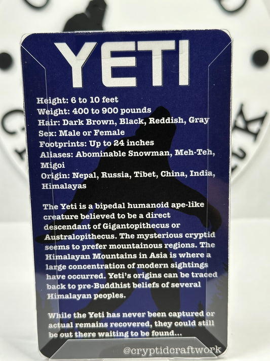 White Yeti Miniature Custom Carded Retro Action Figure Sunset Design