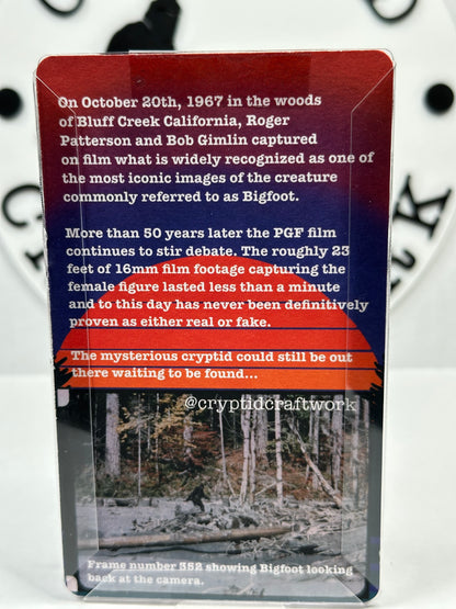 Sasquatch Miniature Custom Carded Retro Action Figure Sunset Design