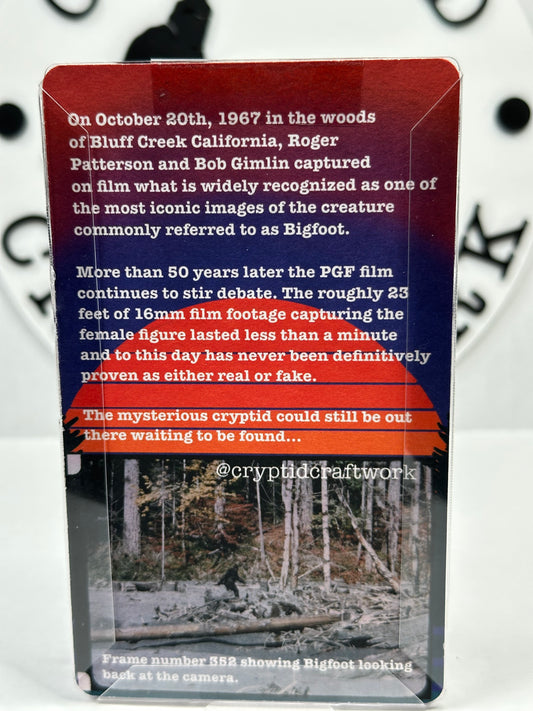 Sasquatch Miniature Custom Carded Retro Action Figure Sunset Design
