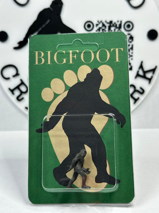 Bigfoot Miniature Custom Carded Green Retro Design Figure