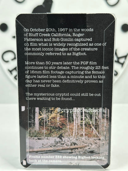 Bigfoot Miniature Custom Carded Retro Figure Full Dark Noir Design