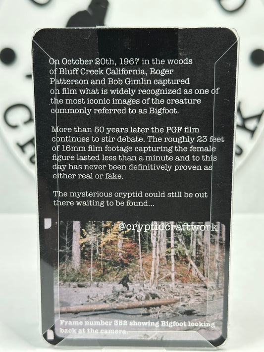 Bigfoot Miniature Custom Carded Retro Figure Full Dark Noir Design
