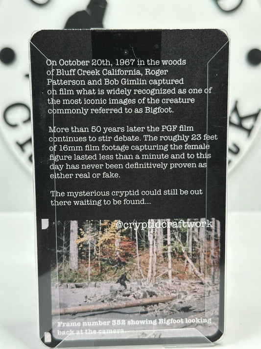 Bigfoot Miniature Custom Carded Retro Figure Noir Design