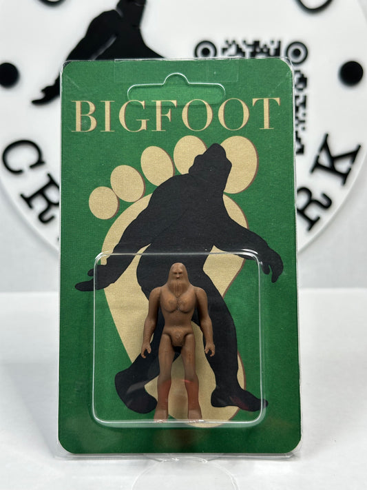 Bigfoot Miniature Custom Carded Retro Green Action Figure Design