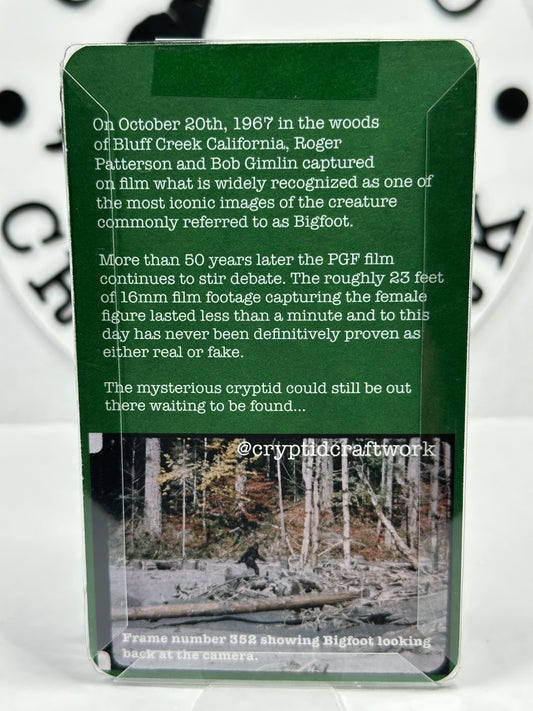 Bigfoot Miniature Custom Carded Retro Green Action Figure Design