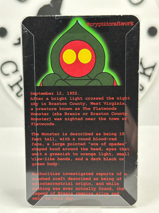 Flatwoods Monster Custom Carded Retro Design Miniature Figure Version 2