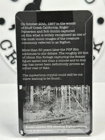 Bigfoot Believe UFO Abduction Miniature Custom Carded Retro Noir Design Figure