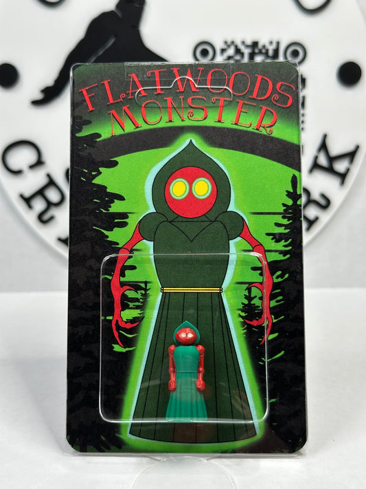 Flatwoods Monster Custom Carded Retro Design Miniature Figure Version 2