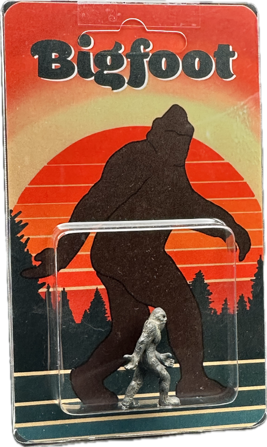 Bigfoot Miniature Custom Carded Retro Sunset Design Figure