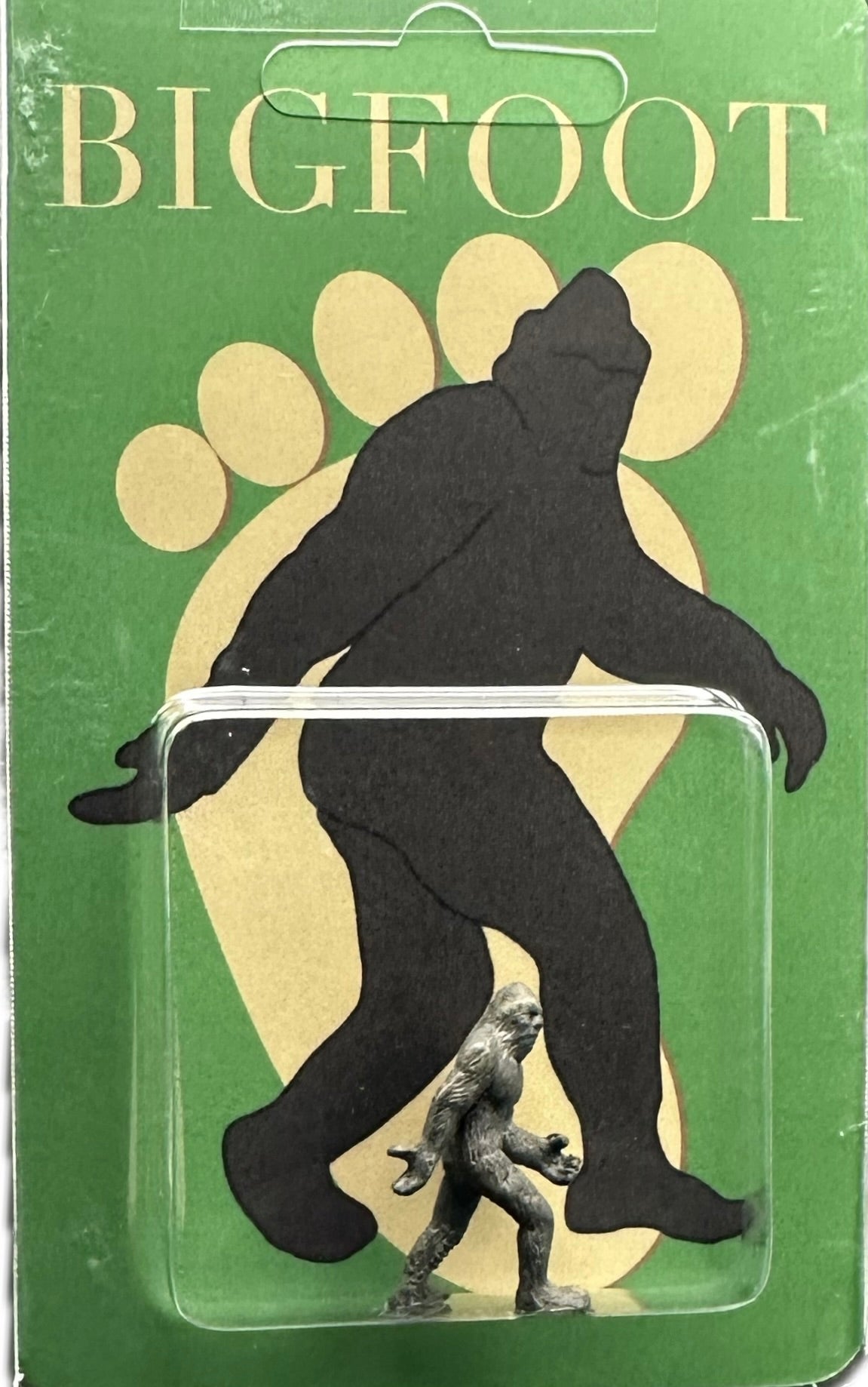 Bigfoot Miniature Custom Carded Green Retro Design Figure
