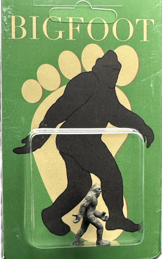 Bigfoot Miniature Custom Carded Green Retro Design Figure