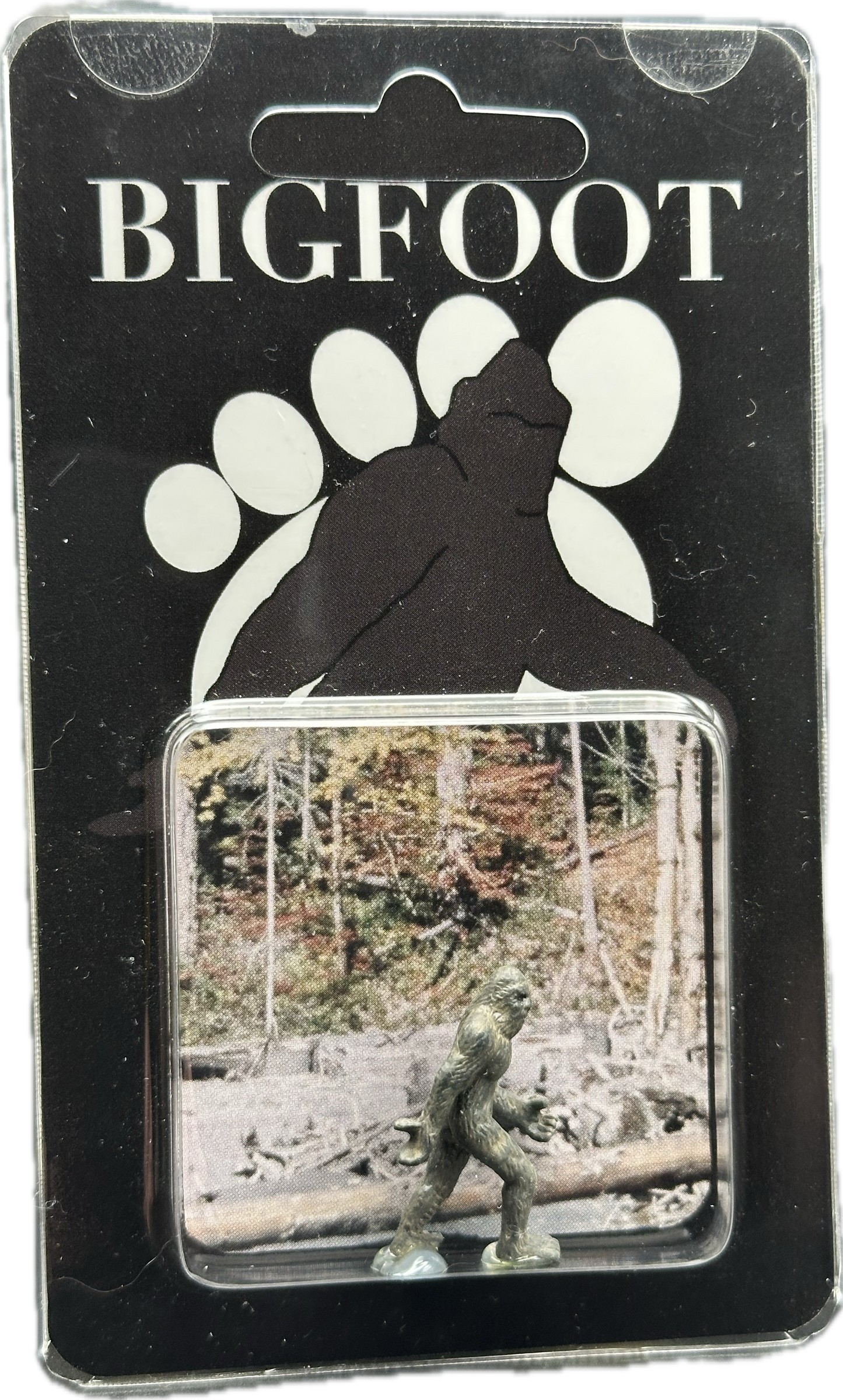 Bigfoot Miniature Custom Carded Retro Figure Noir Design