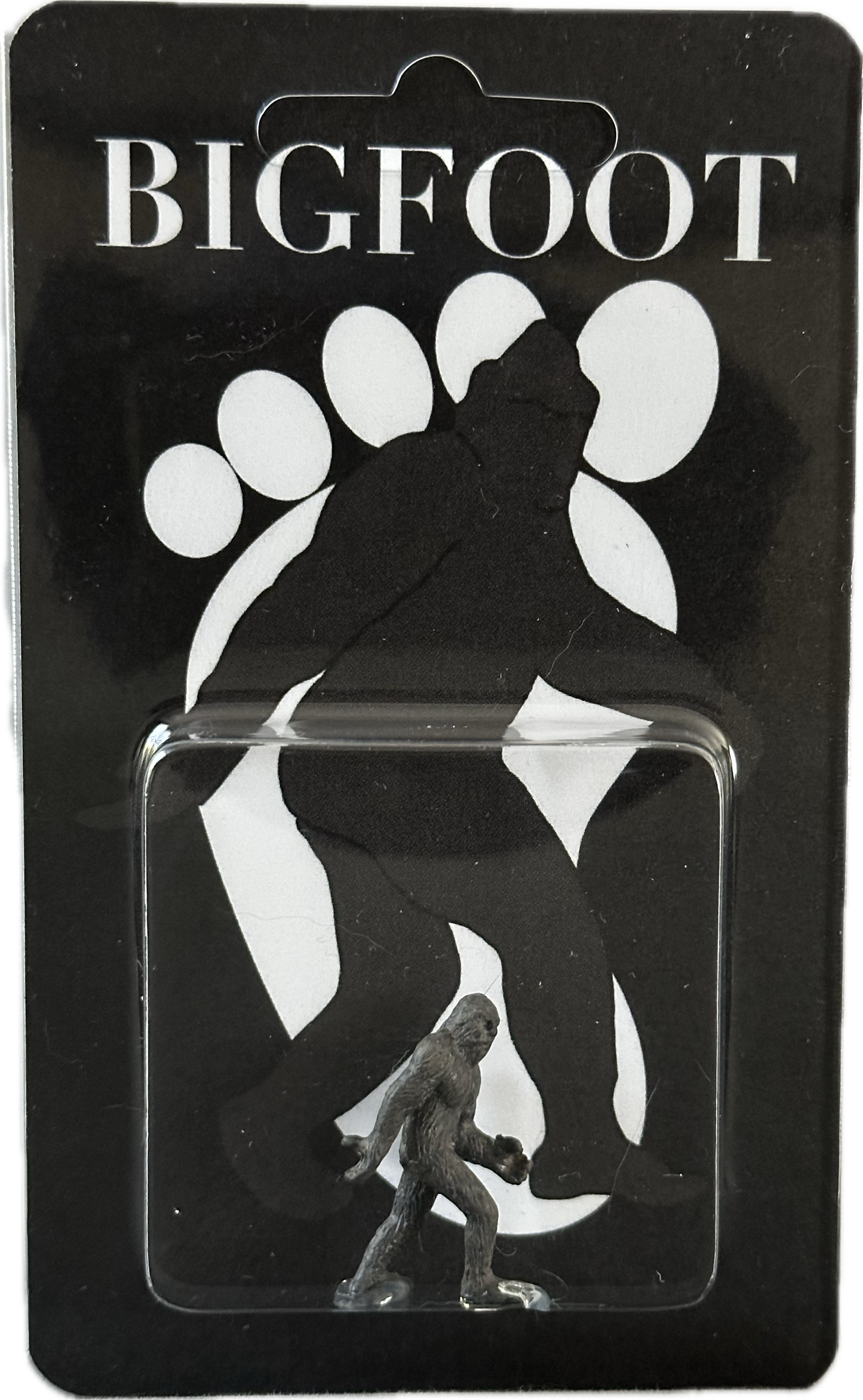 Bigfoot Miniature Custom Carded Retro Figure Full Dark Noir Design