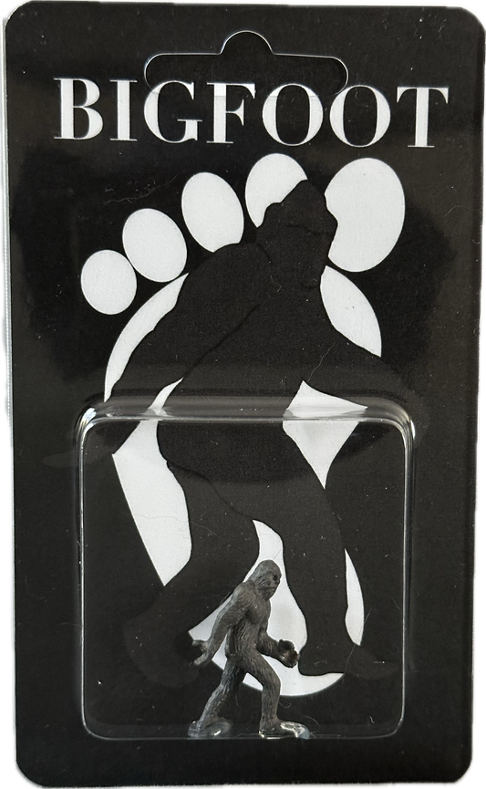 Bigfoot Miniature Custom Carded Retro Figure Full Dark Noir Design