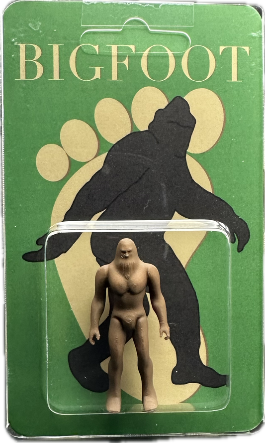 Bigfoot Miniature Custom Carded Retro Green Action Figure Design