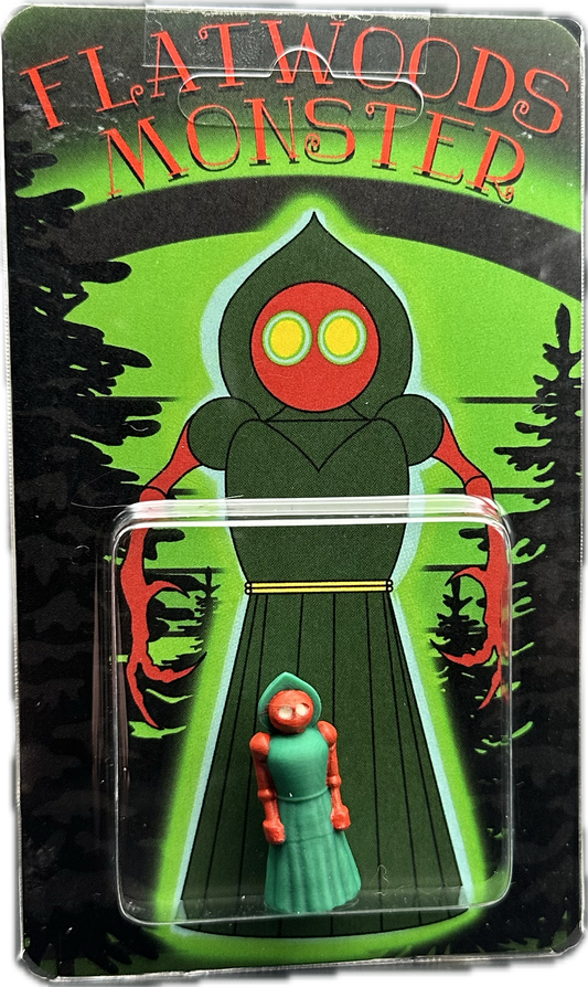 Flatwoods Monster Custom Carded Retro Design Miniature Figure Version 2