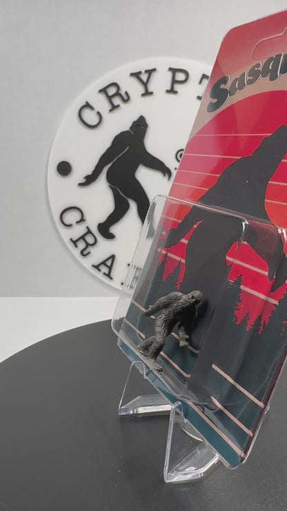 Sasquatch Miniature Custom Carded Retro Sunset Design Figure