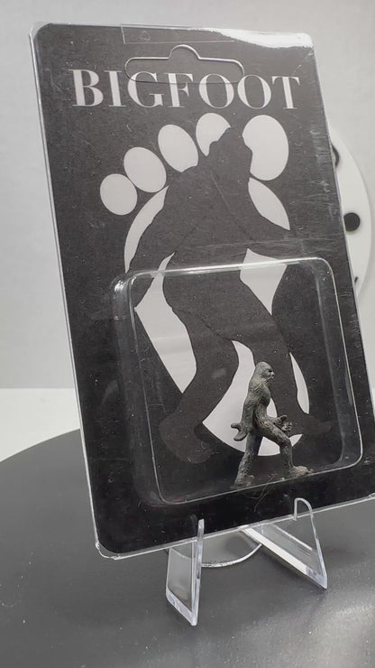 Bigfoot Miniature Custom Carded Retro Figure Full Dark Noir Design