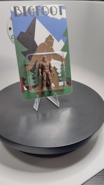 Art Deco Retro 70's Design Bigfoot Miniature Action Figure