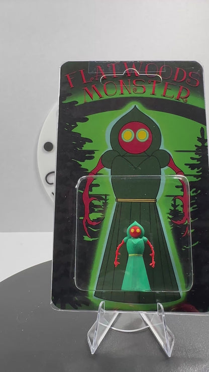 Flatwoods Monster Custom Carded Retro Design Miniature Figure